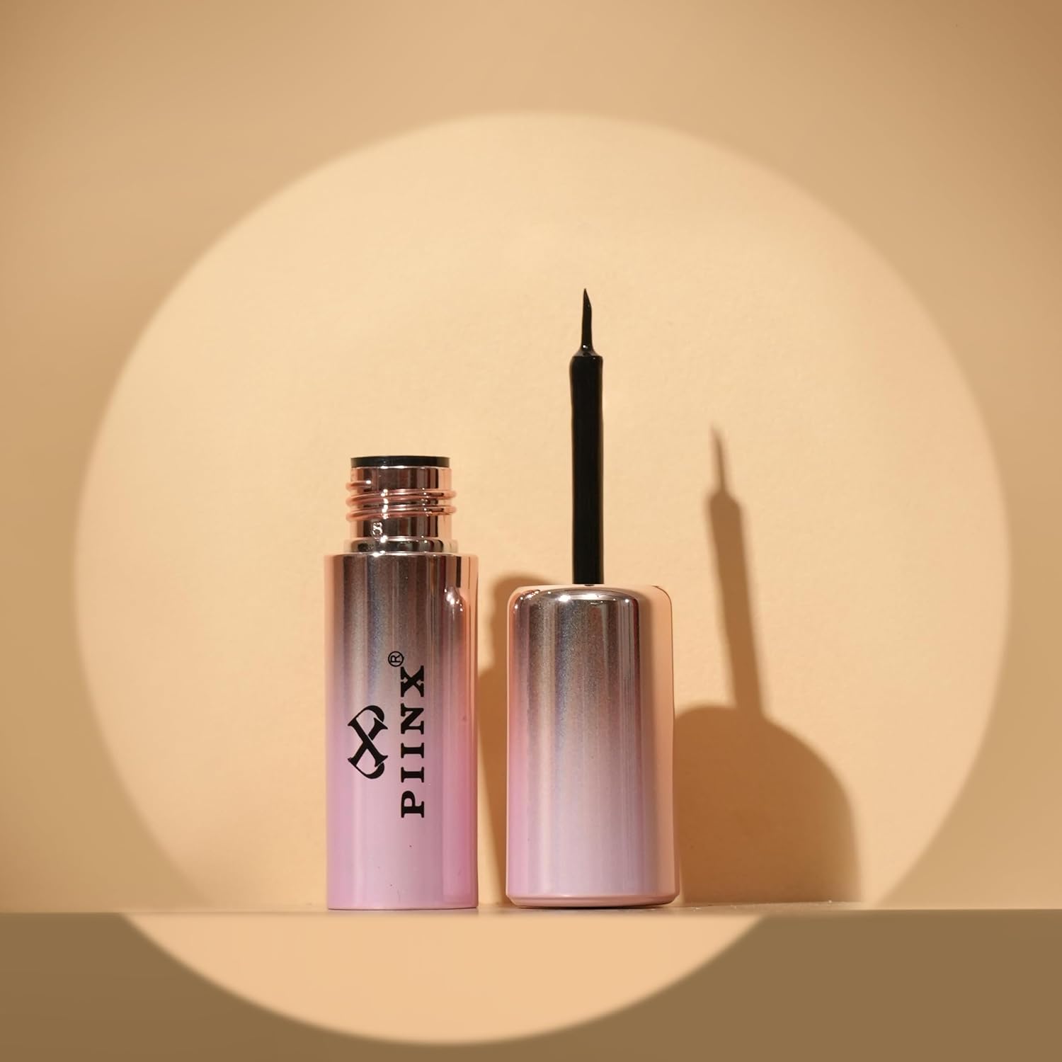 PIINX Liquid Eyeliner 3.5 ml – Waterproof, Smudge-Proof, Long-Lasting, Quick-Dry Precision Tip (Deep Plum)
