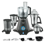 Preethi Zodiac MG-218 mixer grinder,750 watt, Black/Light Grey, 5 jars