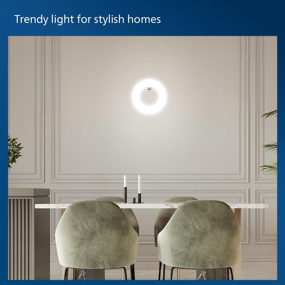 PHILIPS 18W B22 LED O - Bulb | OrbitGlow O Shape Bulb For Home, Office & Commercial Spaces | Colour : Cool Day Light, Pack of 2
