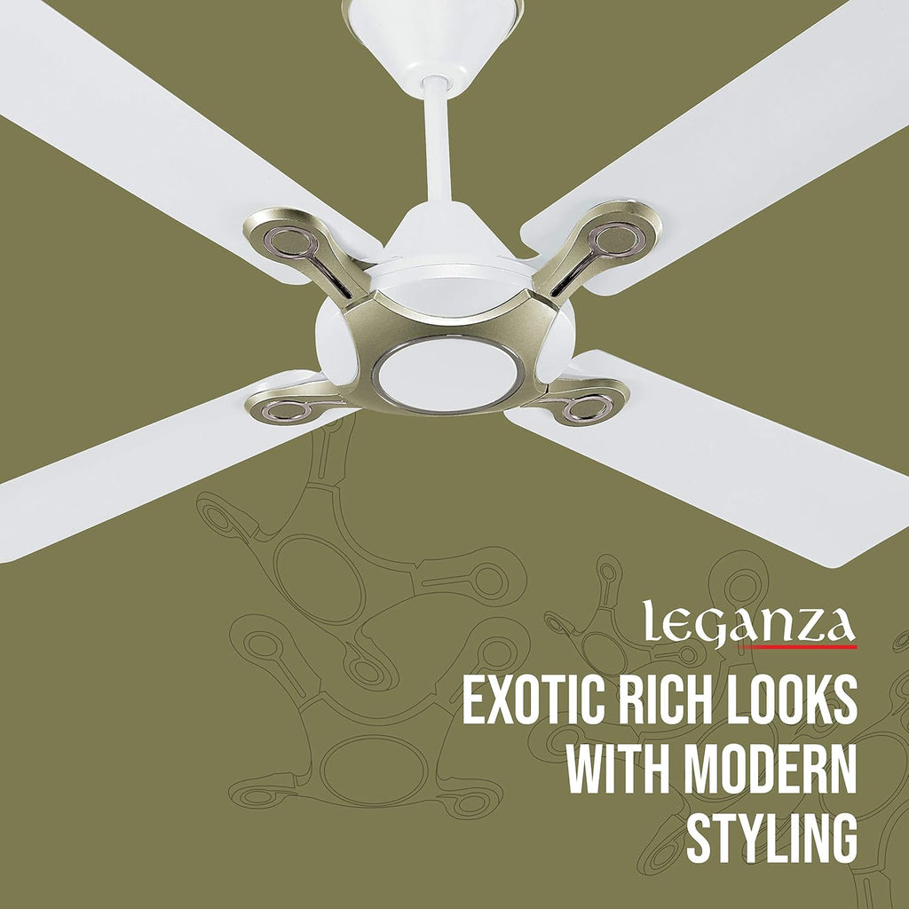 Havells 1200mm Leganza ES 4B Ceiling Fan  | Energy Saving, 100% Pure Copper Motor, 2 Year...