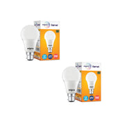 wipro Garnet 9W LED Bulb for Home & Office |Cool Day White (6500K) | B22 Base|220 degree Light coverage |4Kv Surge Protection |400V High Voltage Protection |Energy Efficient | Pack of 2