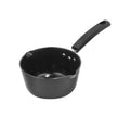 Vinod Black Pearl Hard Anodised American Non Stick Saucepan - 1 Litre, 14cm | 3.25mm Thickness | Metal Spoon Friendly | Easy to Pour | 2 Year Warranty | Toxin Free - Black