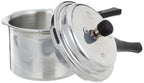 Prestige 3 Litre Aluminium Popular Outerlid Pressure Cooker | Virgin Aluminium| Gas Compatible|Controlled Gasket Release System|5 years warranty|ISI Certified