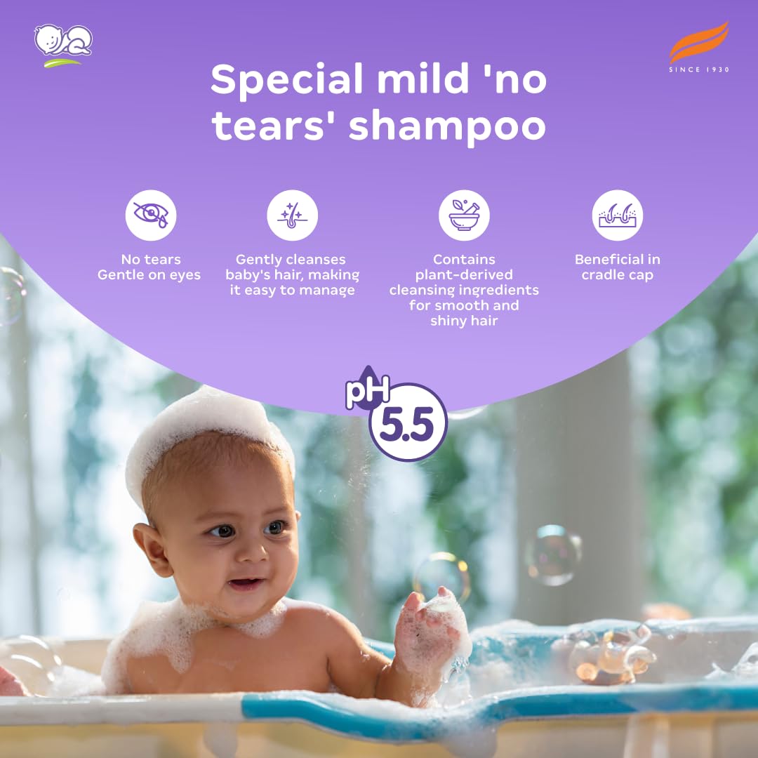 Himalaya Gentle Baby Shampoo (400 ml) | No Tears formula | Cleanses, softens and nourishes baby's hair (Pack of 2)