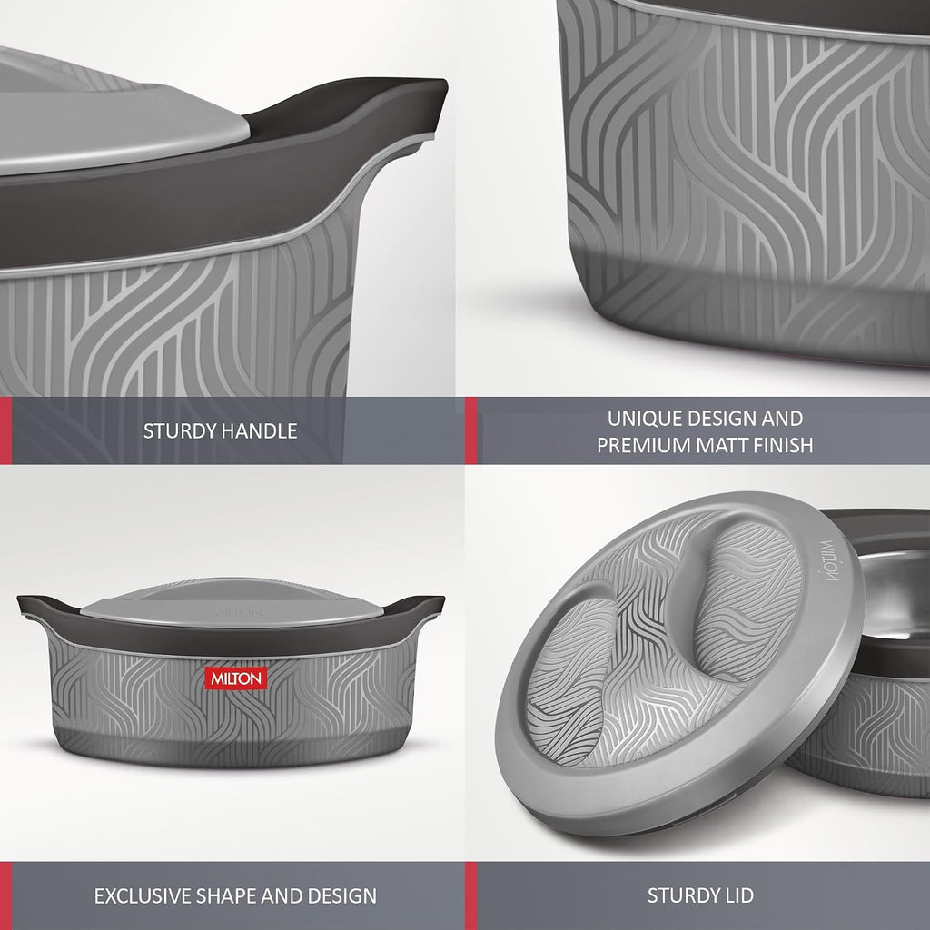 MILTON Evoke 1000 PU Insulated Inner Stainless Steel Casserole, 850 ml