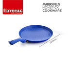 Crystal Marbo Plus Induction Bottom Nonstick Flat Tawa/Dosa Tawa | 280 mm | Thickness: 3mm | 5 Layer Coating | Metal Spoon Friendly | Blue