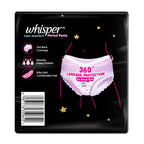 Whisper Super Absorbent Period Panty, 6 M-L Pants, 360 Degree Leakage Protection* for Heavy Flow, Panty like Fit, Full back Coverage, Absorbs Heavy Gushes,...