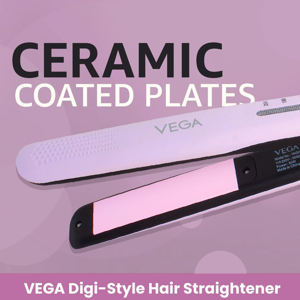 Vega Digi Style Hair Straightener for Women with Ceramic Coated Plate