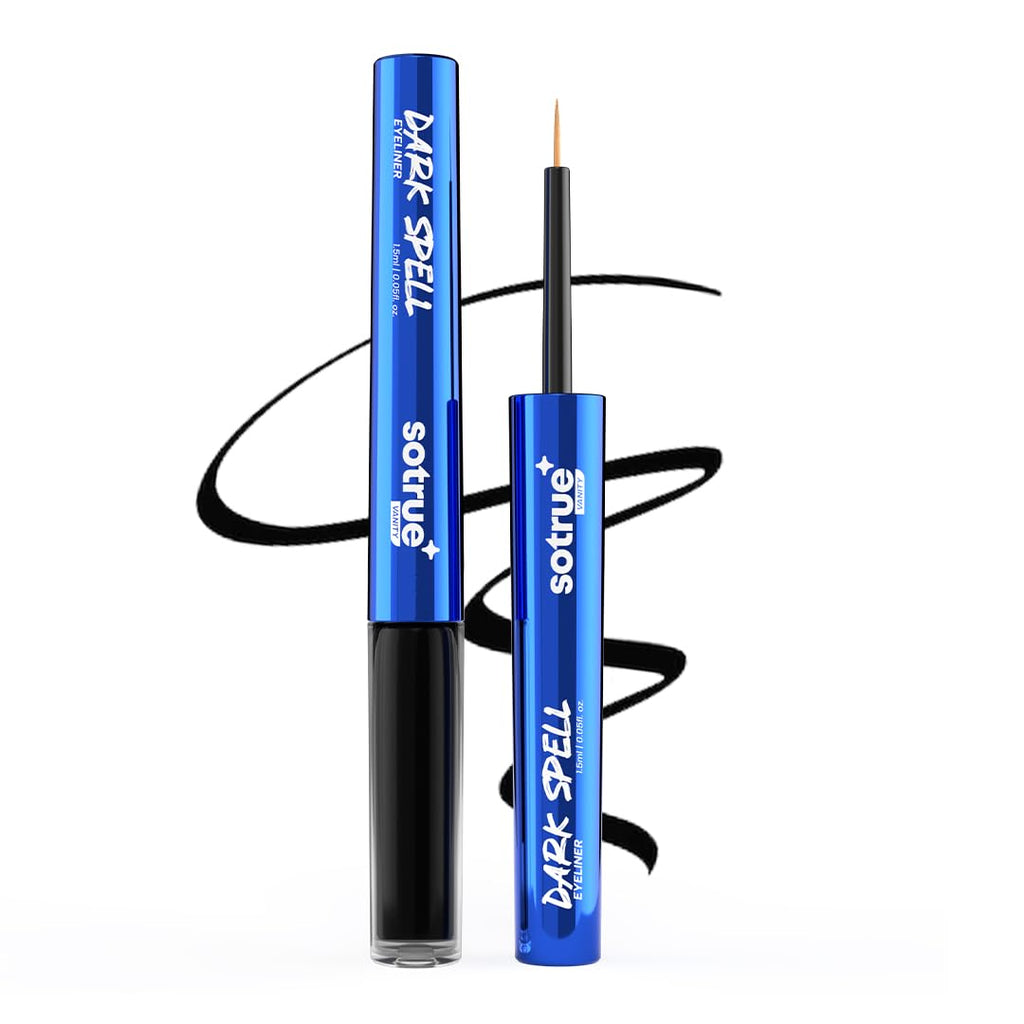 Sotrue Dark Spell Liquid Eye Liner, Black, Long Lasting Matte Waterproof Liner - Quick Drying Smudge Proof,Fine Tip For Precise Smooth Application, Transfer...
