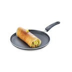 Prestige Omega Select Plus Aluminium Non-Stick Omni Tawa with Sleeve Packing Dia 27.5 cm, Black