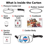 Hawkins 3.5 Litre Contura Pressure Cooker, Stainless Steel Inner Lid Cooker, Induction Cooker, Silver (SSC35)