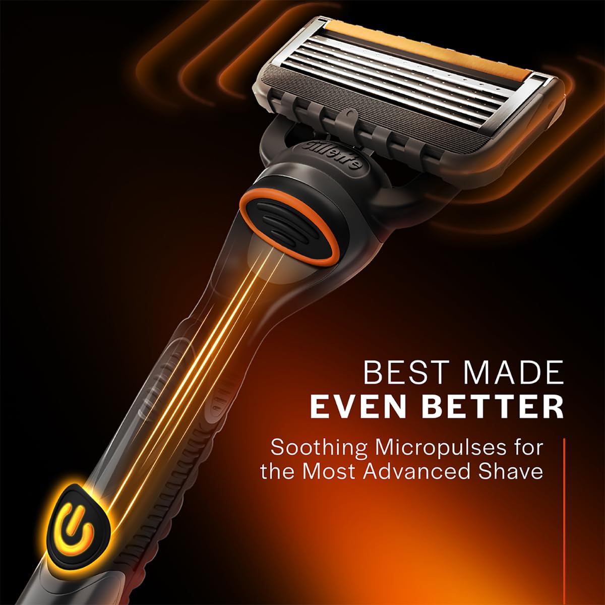 Gillette Fusion Power, Shaving Razor For Men | Micro-Pulse Technology For Reduced Friction | With Beard Shaping Back Blade | 5 Blades For Your Perfect Shave...