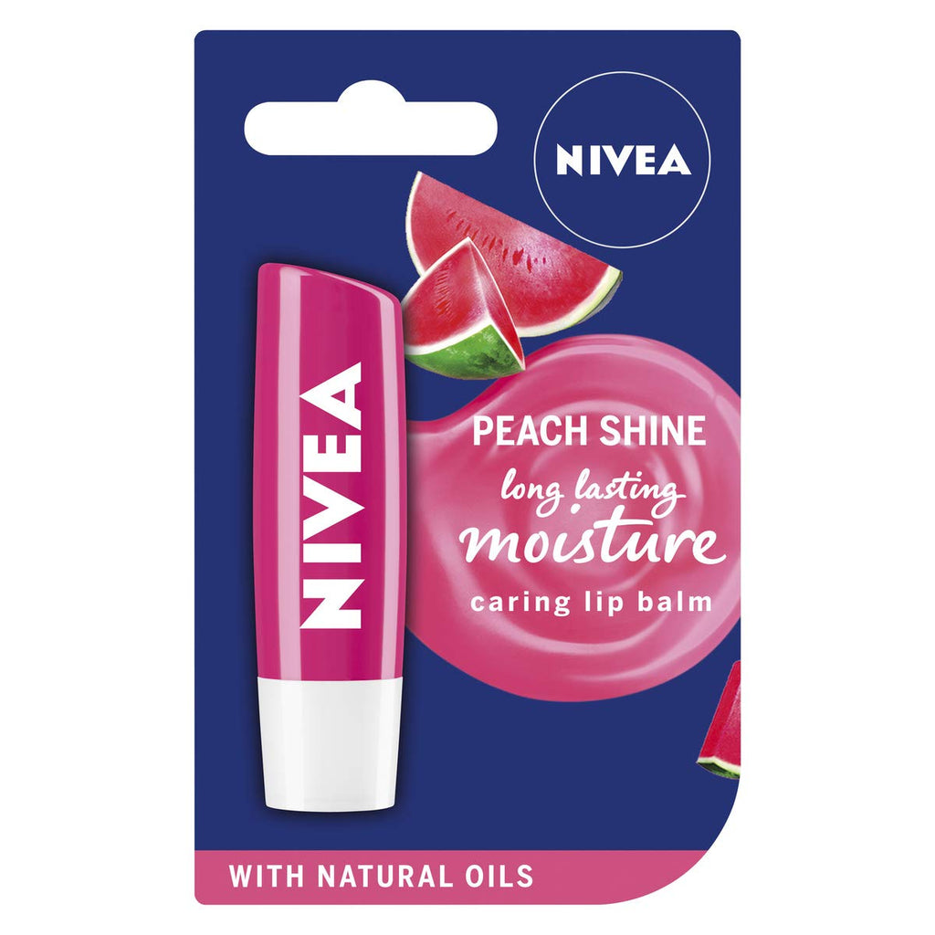 Nivea Lip Care Fruity Shine Watermelon Lip Balm 4.8 g (Pack of 6)