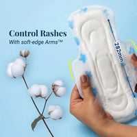 NIINE Naturally Soft XL Sanitary Pads for Women | 282mm Long | Cottony Soft Top Cover | Anti Leak Lock Channel| 2X Absorbent| for Heavy Flow| 36 Pads