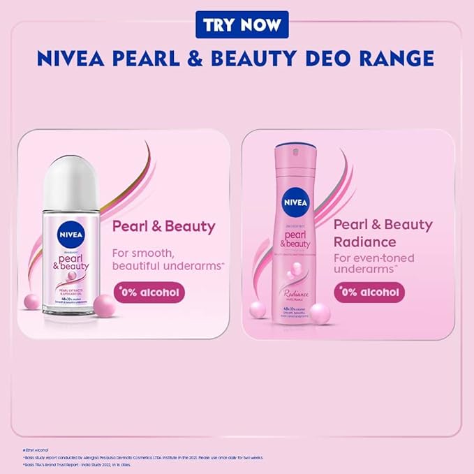 NIVEA Deodorant, Pearl & Beauty, Women, 150ml