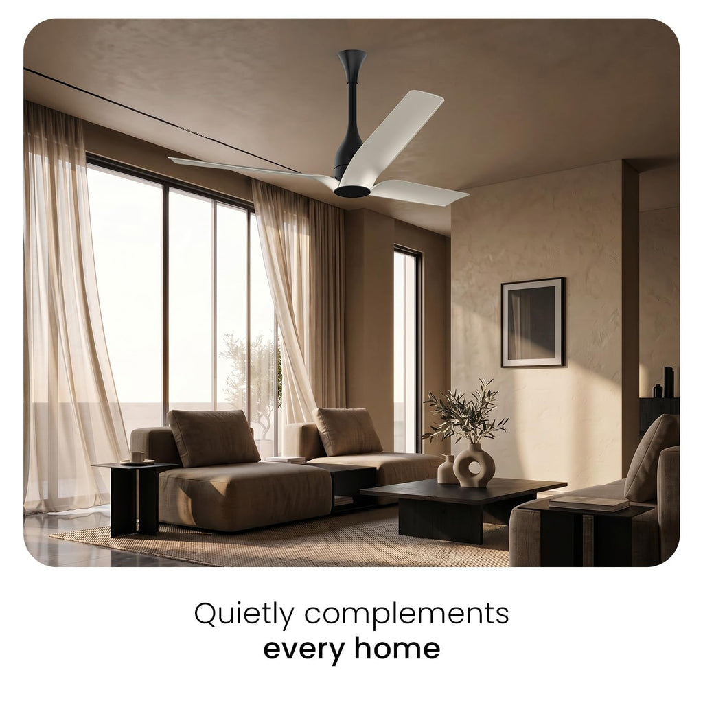 Orient Electric Aerosilent | India’s Most Silent Fan | Less than 50dB| 1200mm BLDC Ceiling Fan with Remote | BEE 5-Star Energy-Efficient Fan | Red Dot..