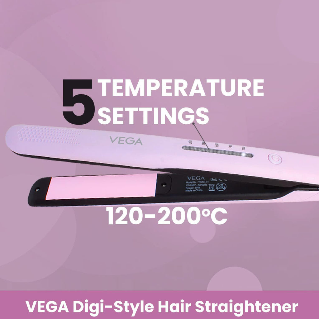 Vega Digi Style Hair Straightener for Women with Ceramic Coated Plate