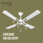 Havells 1200mm Leganza ES 4B Ceiling Fan  | Energy Saving, 100% Pure Copper Motor, 2 Year...