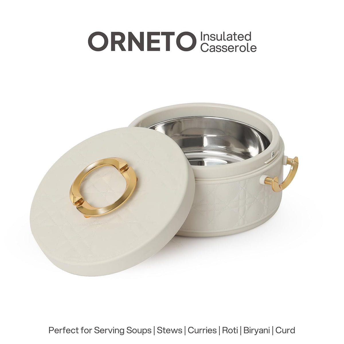 CELLO Ornetto 2500 Insulated Serving Casserole 2500 ml Beige |