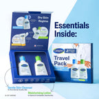 Cetaphil Travel Pack - Gentle Skin Essentials - Gentle Skin Facewash Cleanser 60ml and Moisturizing Lotion 60ml - Cleanser + Moisturizer Travel Essentials