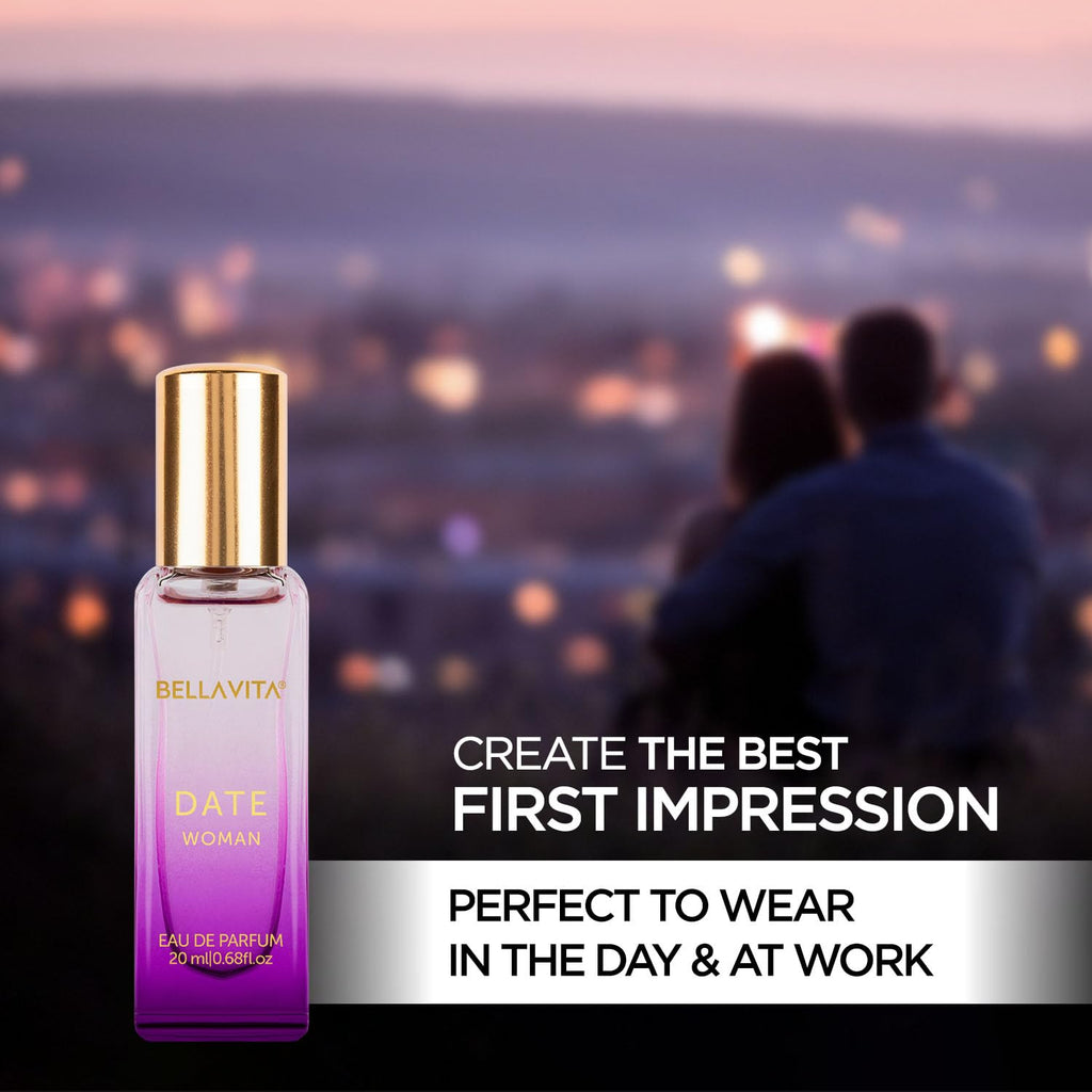 Bella Vita Luxury Date Woman | Long Lasting Perfume | Perfume for Woman | EDP 20ml | Pink Pepper, Jasmine & Vanilla | Floral & Fruity Premium Fragrance
