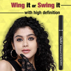 Dazller Hi-Def Eyeliner duo|Velvet Matte|Water-Resistant|Smudge-Proof|Long Stay|Single Stroke|Precise Application|Black+Black|2.2g, Gel