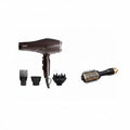 AGARO Hot Air Brush, 1200W, 360° Airflow, Ceramic Coating & AGARO HD-1120 Hair Dryer, 2000W, Comb+Diffuser+Concentrator, Hot/Cold Air, 2 Speed, 3 Temp