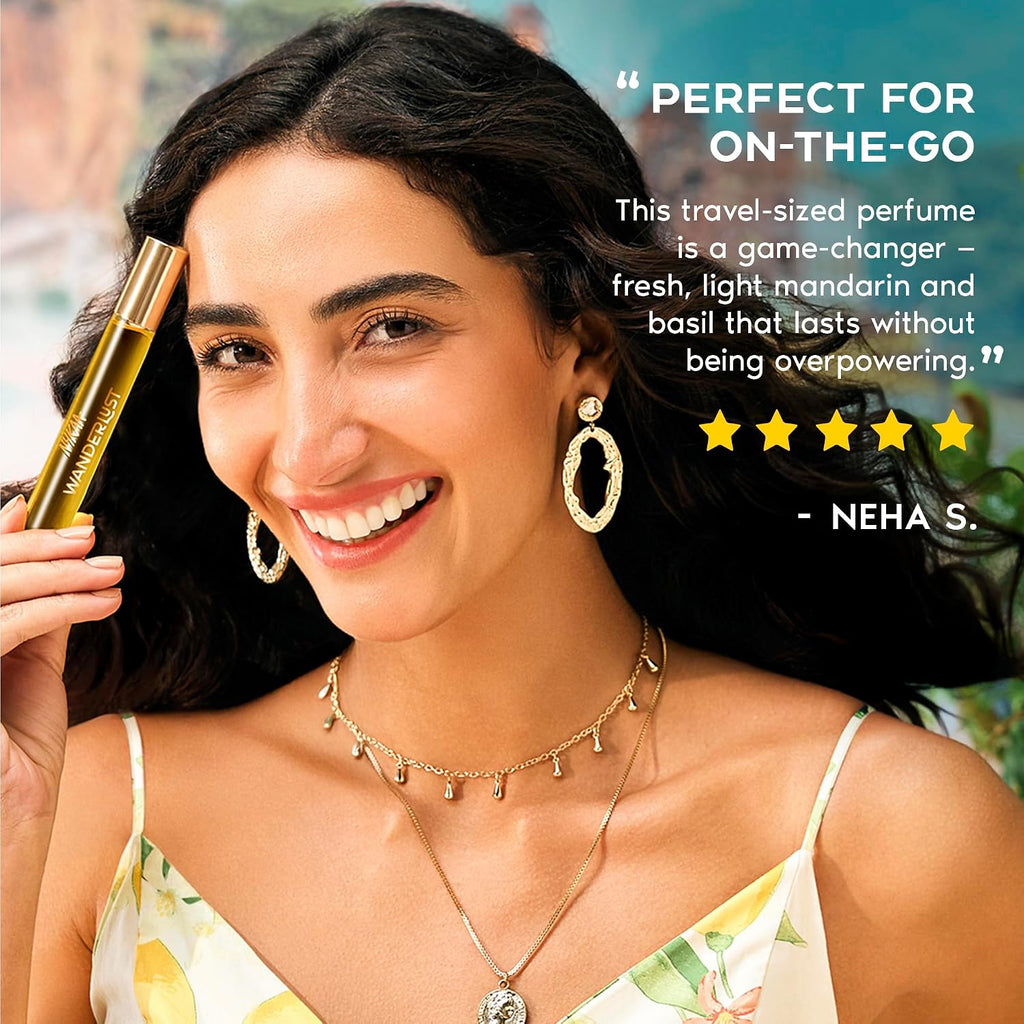 Nykaa Wanderlust Summer in Amalfi Eau De Parfum I Travel size, mini Perfume for Women – 16 ml I Mandarin and Basil Perfume | Long–Lasting, Travel‐Friendly,...