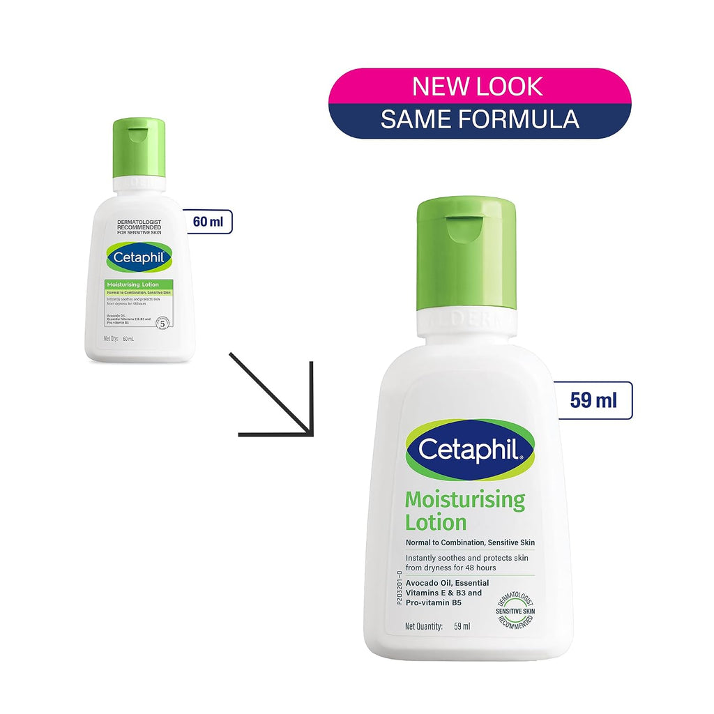 Cetaphil Travel Pack - Gentle Skin Essentials - Gentle Skin Facewash Cleanser 60ml and Moisturizing Lotion 60ml - Cleanser + Moisturizer Travel Essentials