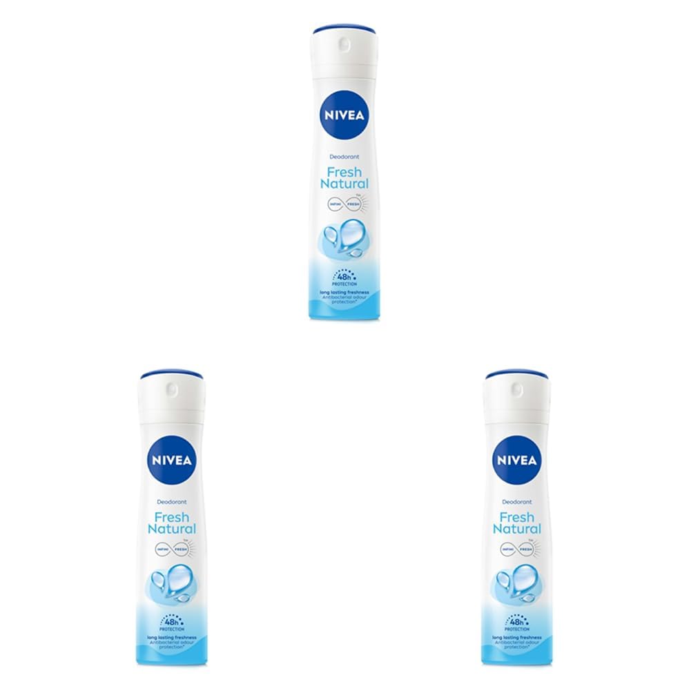 NIVEA Women Fresh Natural Deodorant Spray, 150Ml (Pack of 3)