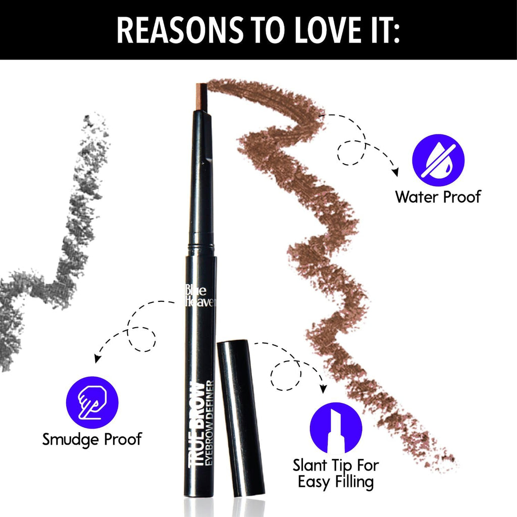 Blue Heaven Mesmerising Eye Kit Combo Pack of 4 | Kajal, Mascara, Eyeliner & Brow Definer |Long lasting, Smudge proof & Waterproof, Matte Finish for...