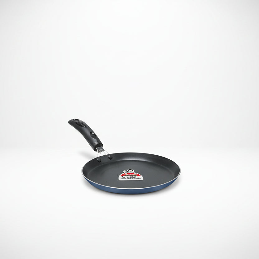 Crystal Induction Base Non-Stick Aluminium Flat Tawa, 300mm, Multicolour