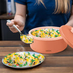 MILTON Micronova Jr. Gift Set Inner Stainless Steel Casserole, Set of 3 (380 ml, 775 ml, 1345 ml)