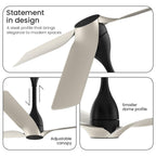 Orient Electric Aerosilent | India’s Most Silent Fan | Less than 50dB| 1200mm BLDC Ceiling Fan with Remote | BEE 5-Star Energy-Efficient Fan | Red Dot..