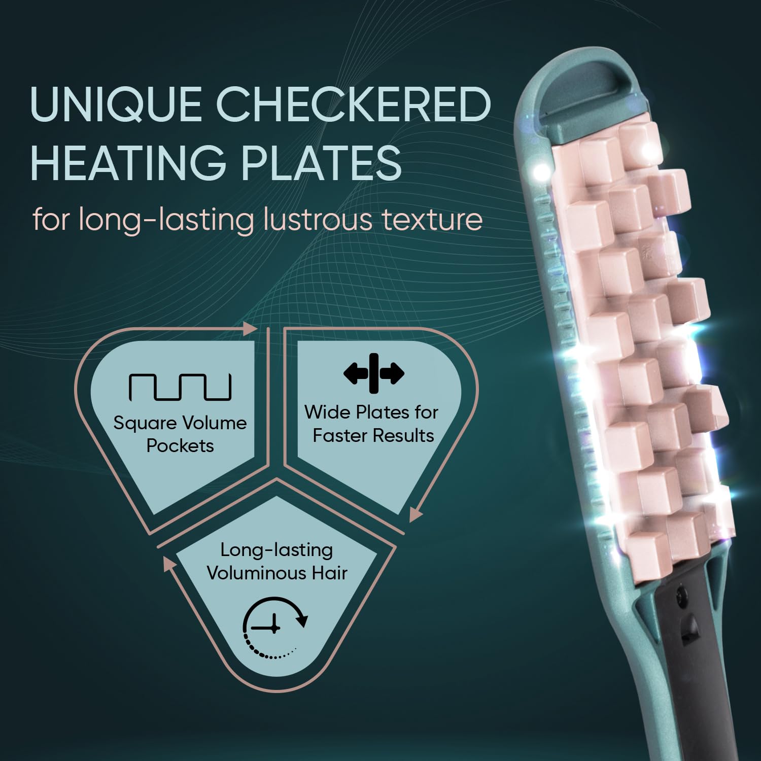 Vega VolumePro Hair Volumizer for Women With Ceramic Coated Plates & Digital Display