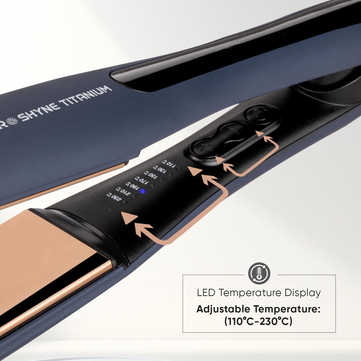 VEGA PROFESSIONAL Pro-Shine Titanium Hair Straightener with 38mm Wide