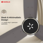 Havells FAB BLDC LED Ceiling Fan 1200 mm, 5 star, LED Speed Indicator, 380 RPM, Up to 65% Savings,Reverse Rotation,4 Speed Modes,Low Wattage 30W, Low Noise,Air Flow:235 CMM, 3 Year Warranty,Stone Grey