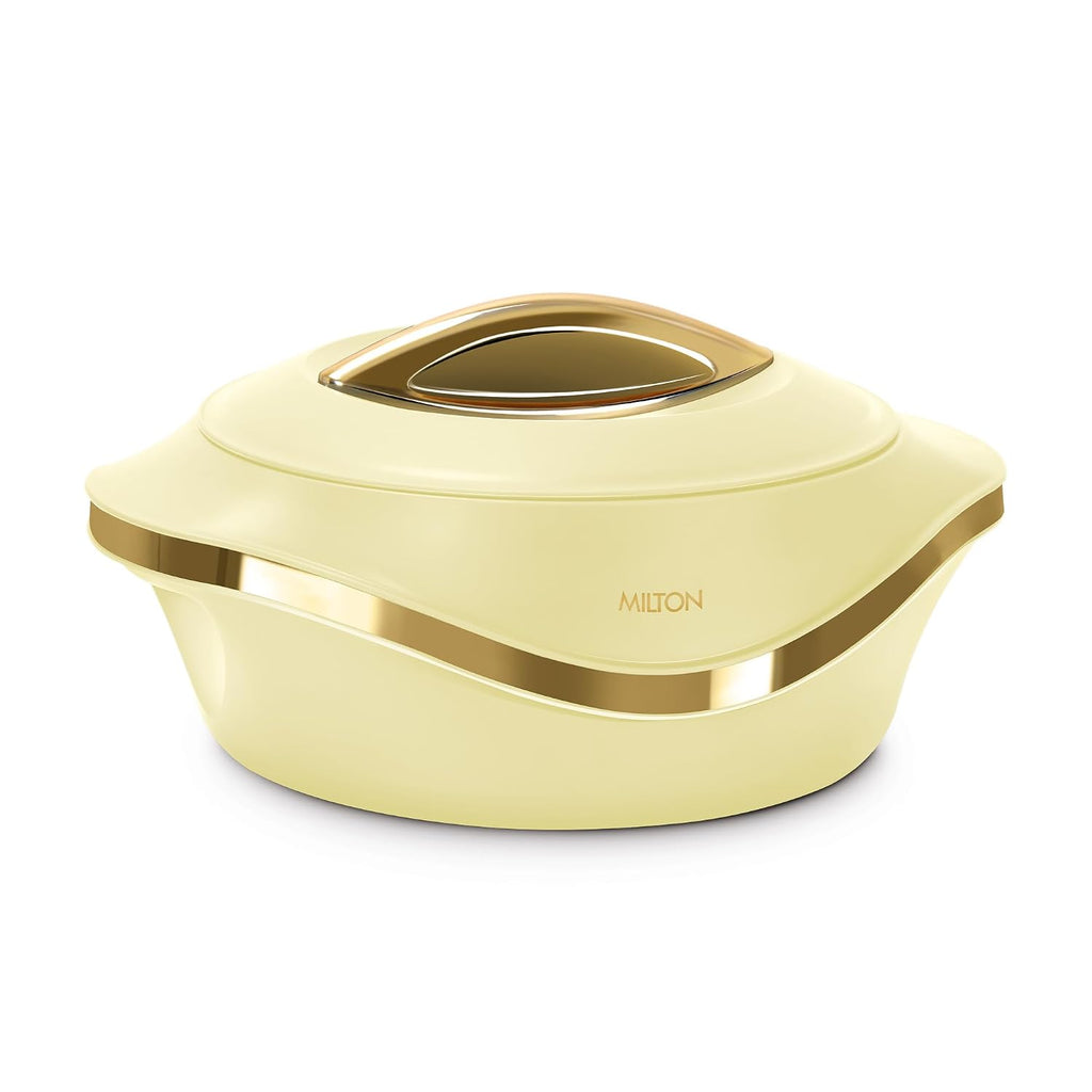 MILTON Pearl 1500 Inner Stainless Steel Casserole, 1.27 litres, Ivory | BPA Free |