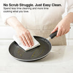 Prestige Omega Select Plus Aluminium Non-Stick Omni Tawa with Sleeve Packing Dia 27.5 cm, Black