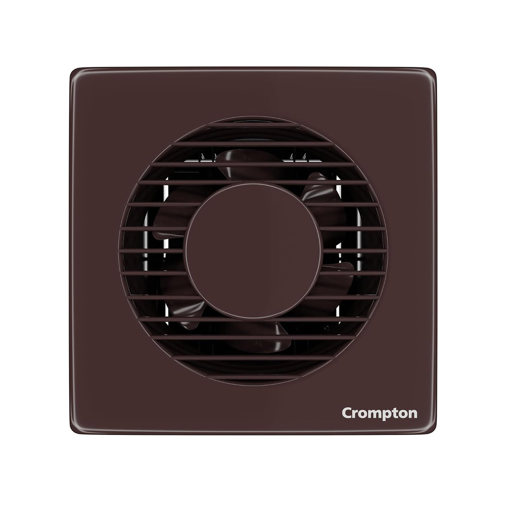 Crompton Ventilus HS 200 mm (8 inch) Kitchen/Bathroom/Office Exhaust (Ventilation) Fan | High Speed Operation | Automatic Dust Protection Shutters | 900 CMH Powerful Air Suction | 1800 RPM | Brown