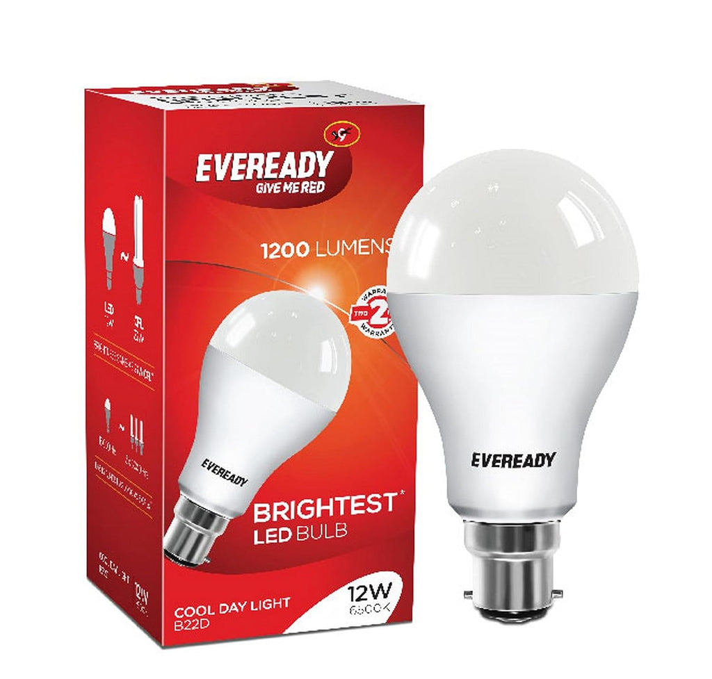 Eveready Base B22D 12-Watt LED Bulb (Cool Day Light)