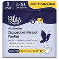 BLISSNATURAL Disposable Period Panties For Girls | (L-XL) Pack of 5 |