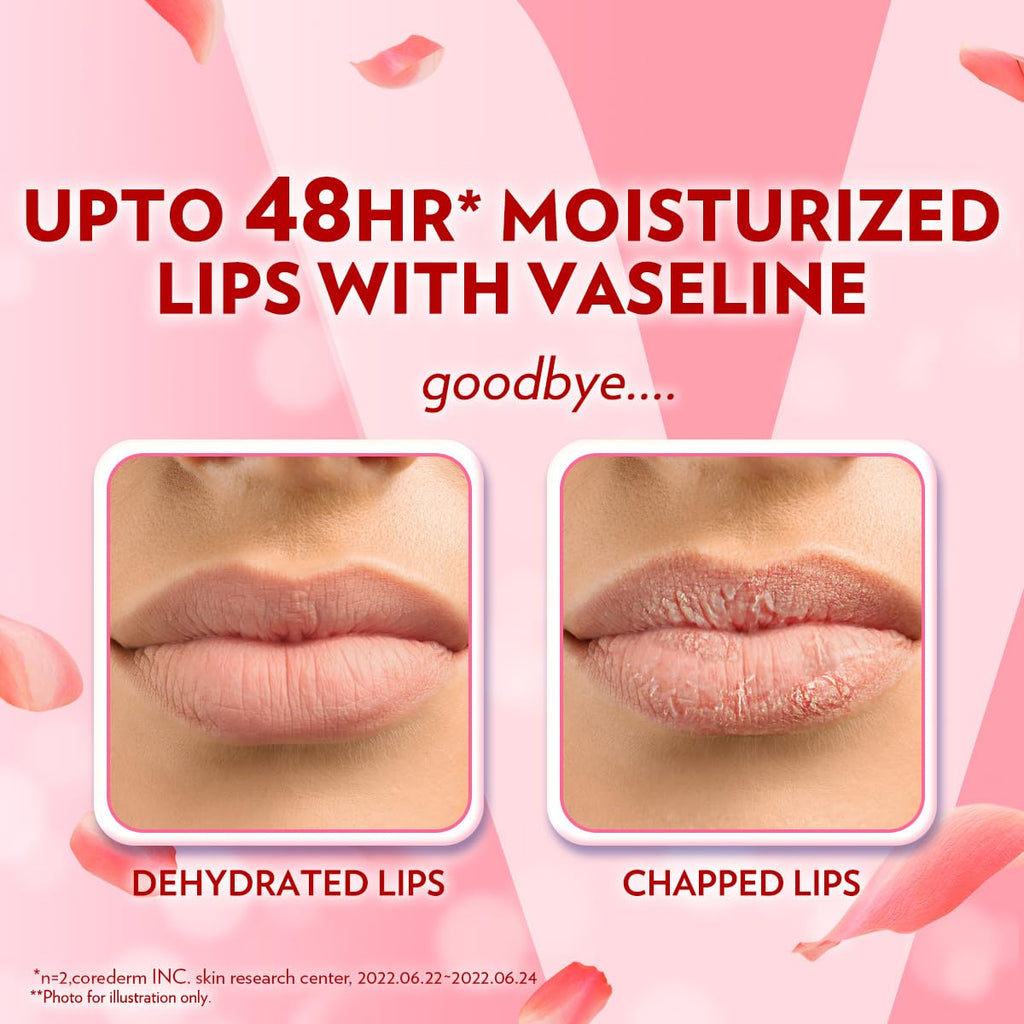 Vaseline Lip Care | Rosy Lips Tinted Lip Balm Stick | up to 48Hr moisturization | with almond oil & rose extract | made in South Korea | 4.8g
