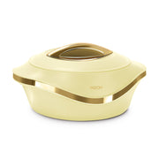 MILTON Pearl 2000 Inner Stainless Steel Casserole, 1.96 Litre, Ivory | BPA Free |