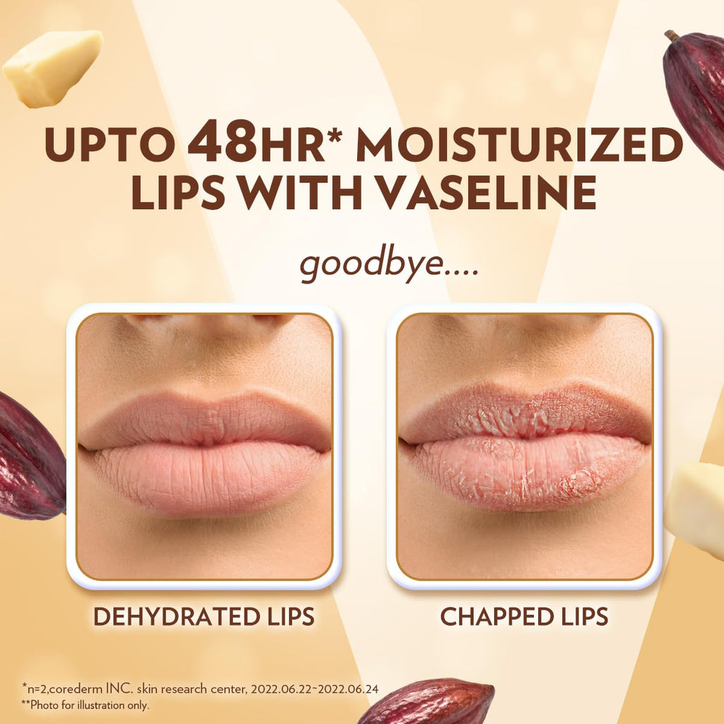 Vaseline Lip Care Cocoa Butter Lip Balm Stick 4.8g (Pack of 2)