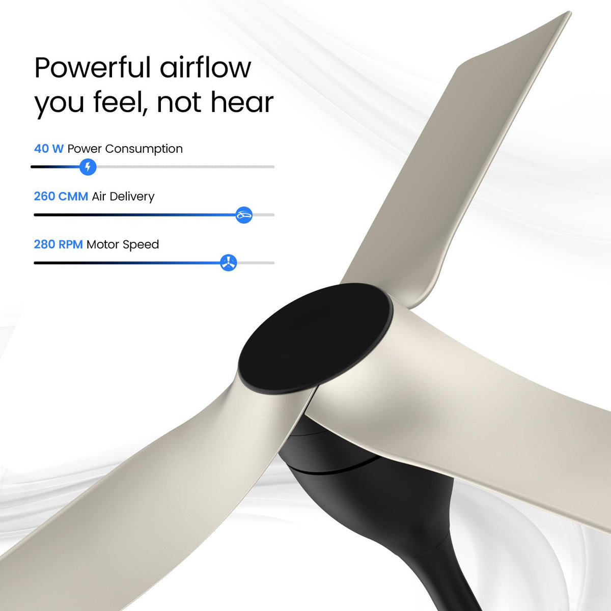 Orient Electric Aerosilent | India’s Most Silent Fan | Less than 50dB| 1200mm BLDC Ceiling Fan with Remote | BEE 5-Star Energy-Efficient Fan | Red Dot..
