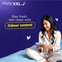 Stayfree Dry Max All Night XXL Sanitary Pads For Women | 42 Pads | Dry Cover | Provides Dry Feel for Up to 12 Hours | Super Lock Gel Pockets to Absorb Heavy Flow
