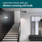 PHILIPS Motion Sensor LED Bulb 14W B22 | Crystal White Light for Home | Pack of 1