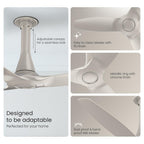 Orient Electric Newly Launched Aeroquiet Neu 1230mm Ceiling Fan for Home| BEE 2 Star Rated Energy Efficient Fan | Rust-proof ABS blade |2 Years Warranty by...