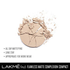 Lakme 9 to 5 Flawless Matte Complexion Compact Powder,8g